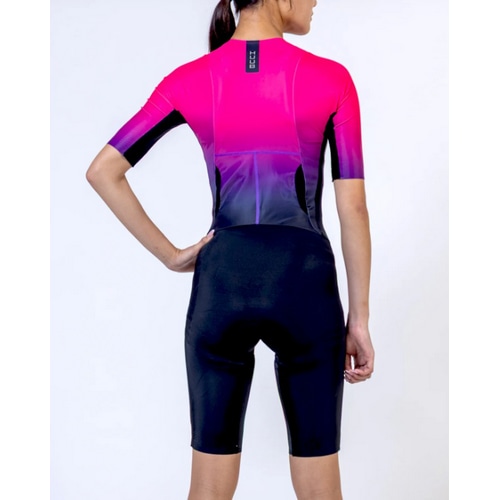HUUB ( フーブ ) トライスーツ COLLECTIVE TRISUIT WMN ( コレクティブ トライスーツ ウィメンズ ) ブラック/レッドフェイド XS レディース