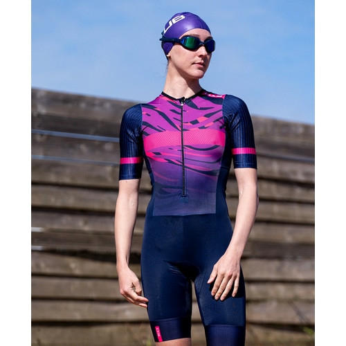 HUUB ( フーブ ) トライスーツ W CORE PRIME Q2 TRI SUIT ( ウィメンズ コア プライム Q2 トライスーツ ) パープル L レディース