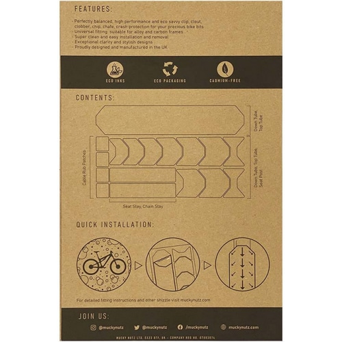 MUCKY NUTZ ( �}�b�L�[�i�b�c ) �X�e�b�J�[ SKINZ FRAME PROTECTION ( �X�L���Y �t���[���v���e�N�V���� ) GLOSS BLACK / CAMO ( �O���X�u���b�N / �J���t���[�W�� )