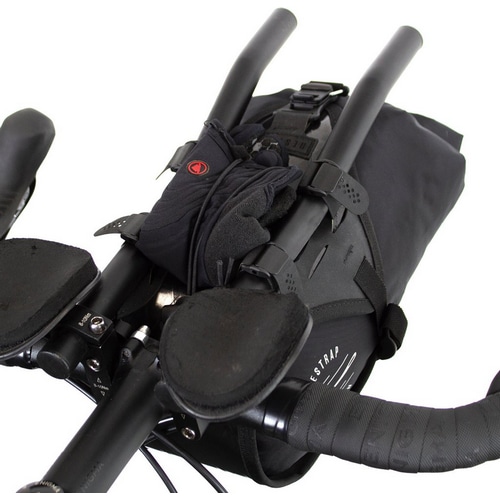 RESTRAP ( ���X�g���b�v ) �t�����g�o�b�O/�n���h���o�b�O RACE AERO BAR BAG ( ���[�X �G�A�� �o�[�o�b�O ) �u���b�N 7L