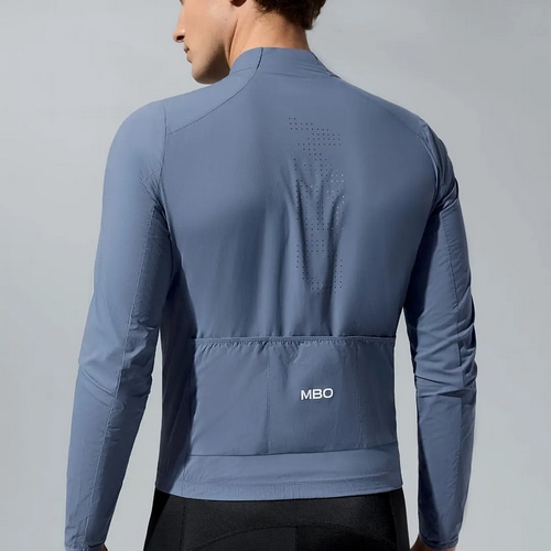 MBO ( �G���r�[�I�[ ) �����W���[�W W145 MEN'S LIGHTWEIGHT WIND JACKET ( �����Y ���C�g�E�F�C�g �E�B���h �W���P�b�g ) �X�`�[�� �u���[ M