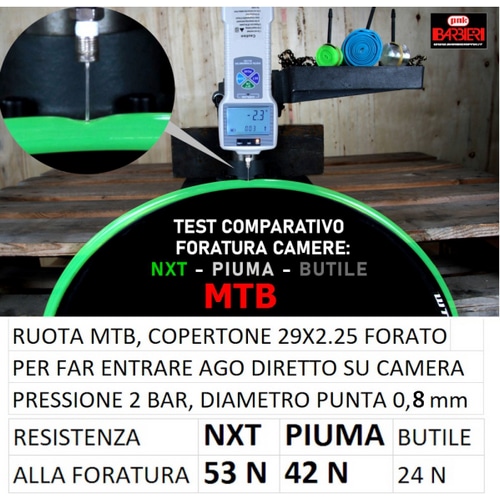 BARBIERI ( �o���r�G�� ) �`���[�u NXT PIUMA TPU �`���[�u FOR MTB �z���C�g 29X2-2.6 FV45 ( 622 )