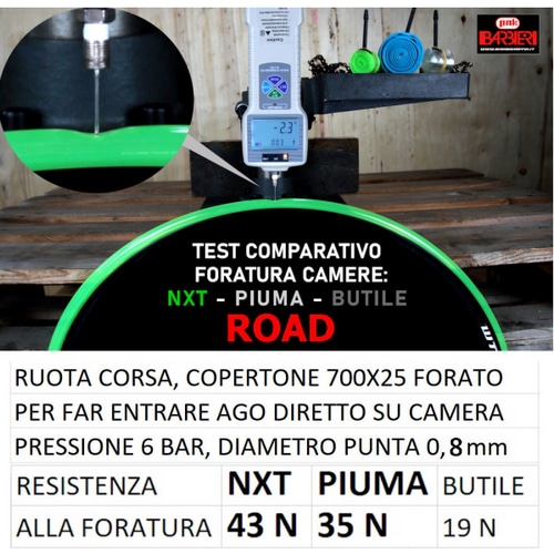 BARBIERI ( �o���r�G�� ) �`���[�u NXT PIUMA TPU �`���[�u FOR ROAD �z���C�g 700X23-32C FV75 ( 622 )