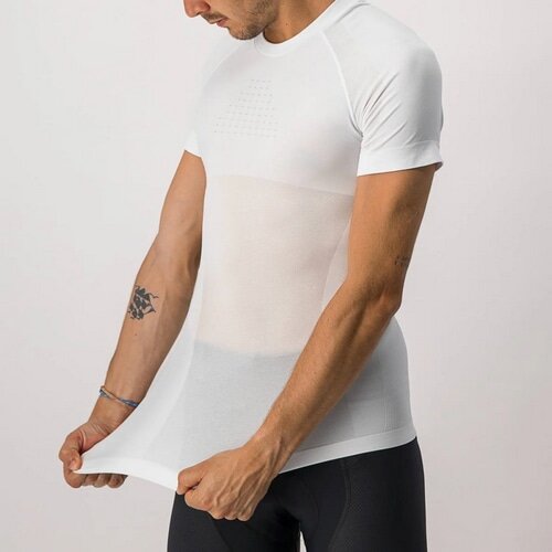 CASTELLI ( JXe ) Ci[ CORE SEAMLESS BASE LAYER SS ( RA V[X x[XC[ V[gX[u ) zCg L/XL