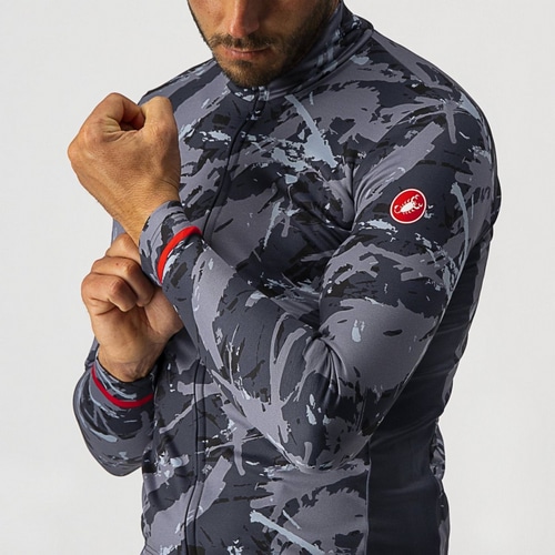 CASTELLI ( カステリ ) 長袖ジャージ UNLIMITED THRML JERSEY ( アンリミテッド サーマル ジャージ ) 988 グレー/ブルー XS