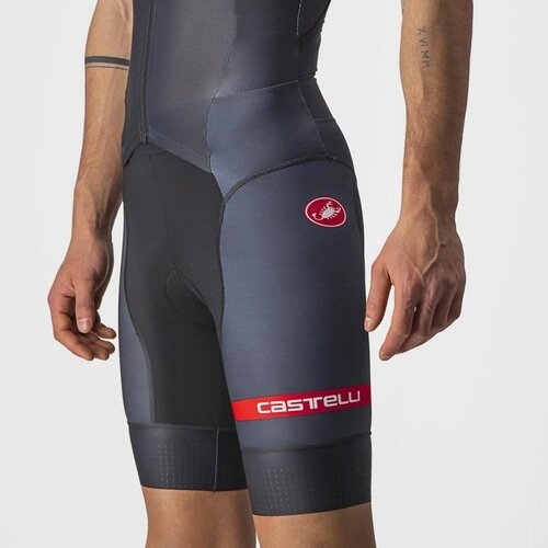 CASTELLI ( カステリ ) ワンピースジャージ FREE SANREMO 2 SUIT SHORT SLEEVE ( フリーサンレモ 2 スーツ ショートスリーブ ) ブラック XS