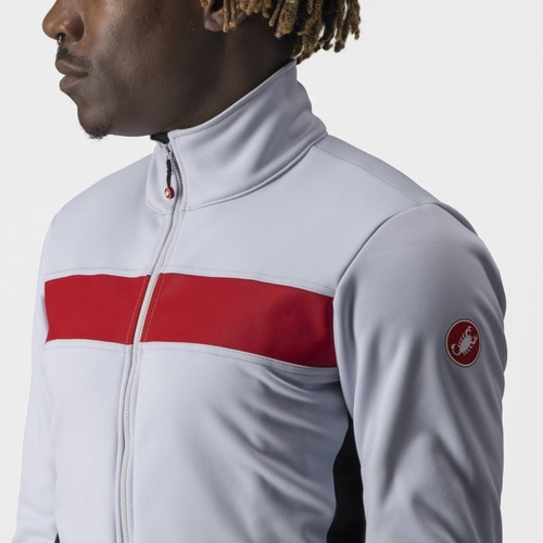 CASTELLI ( カステリ ) ジャケット RADDOPPIA 3 JACKET ( ラドッピア ) 870シルバーグレー/レッドリフレックス XS