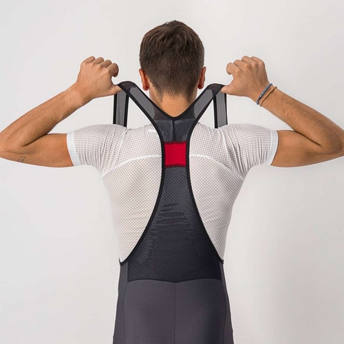 CASTELLI ( カステリ ) ビブタイツ VELOCISSIMO 5 BIBTIGHT ( ヴェロチッシマ 5 ビブタイツ ) ダークグレー/シルバーリフレックス M