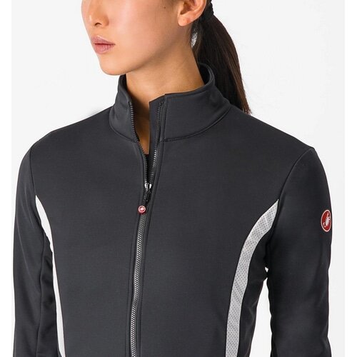 CASTELLI ( カステリ ) ジャケット DINAMICA 2 JACKET ( ダイナミカ 2 ジャケット ) ライトブラック/ホワイトリフレックス S レディース