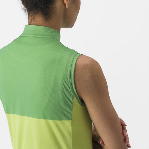 CASTELLI ( カステリ ) 半袖ジャージ VELOCISSIMA SLEEVELESS ( ヴェロチッシマ スリーブレス ) BRIGHT LIME / ABSINTHE ( ブライトライム / アブサン ) S
