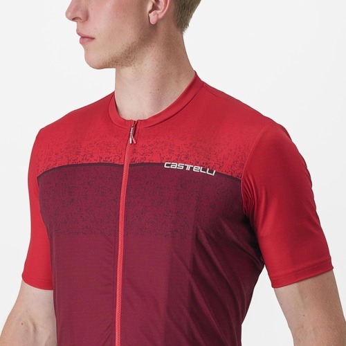 CASTELLI ( カステリ ) 半袖ジャージ UNLIMITED ENTRATA JERSEY ( アンリミテッド エントラータ ジャージ ) 611ダークレッド/ボルドー M