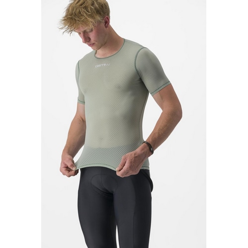 CASTELLI ( カステリ ) インナーウェア 半袖 PRO MESH 2.0 SHORT SLEEVE ( プロメッシュ 2.0 ショートスリーブ ) 346 ディフェンダーグリーン M