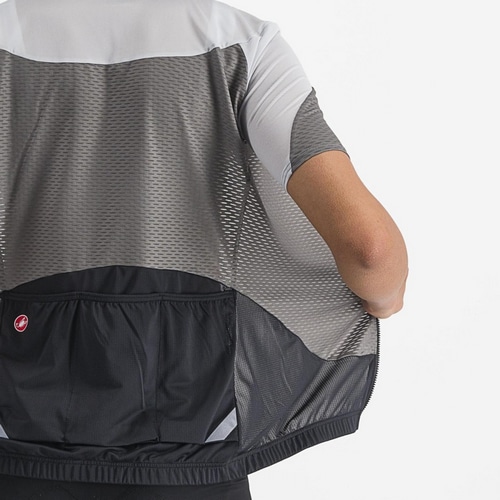 CASTELLI ( カステリ ) 半袖ジャージ GRADIENT COLOR BLOCK JERSEY ( グラディエント カラー ブロック ジャージ ) 125 ガンメタル グレー / シルバー グレー S レディース