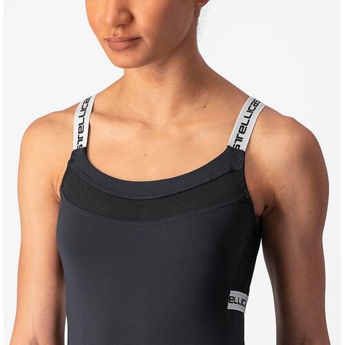 CASTELLI ( カステリ ) Tシャツ・カジュアルウェア BAVETTE TOP ( バヴェット トップ ) ライトブラック/アイボリー S レディース