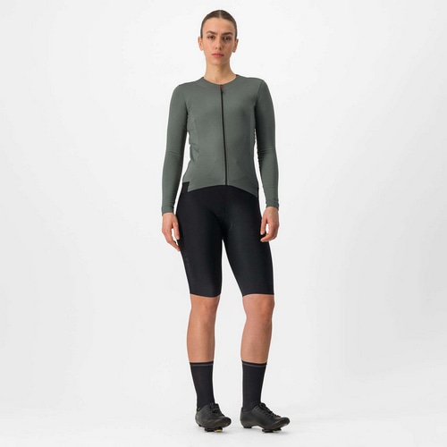 CASTELLI ( �J�X�e�� ) �����W���[�W FLY LS W JERSEY ( �t���C �����O�X���[�u �E�B�����Y �W���[�W ) 048 �A�[�o�� �O���[ S