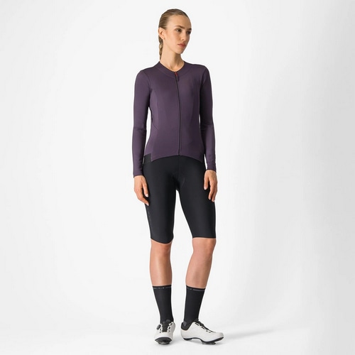 CASTELLI ( カステリ ) 長袖ジャージ FLY LS W JERSEY ( フライ ロングスリーブ ウィメンズ ジャージ ) 502  ナイトシェイド M