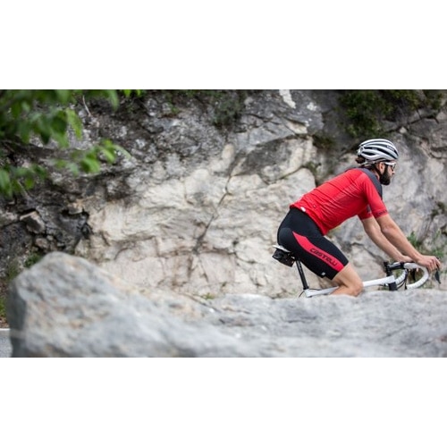 CASTELLI ( カステリ ) 半袖ジャージ VOLATA 2 JERSEY FZ ( ヴォラータ 2 ジャージ フルジップ ) 023 レッド/ブラック L