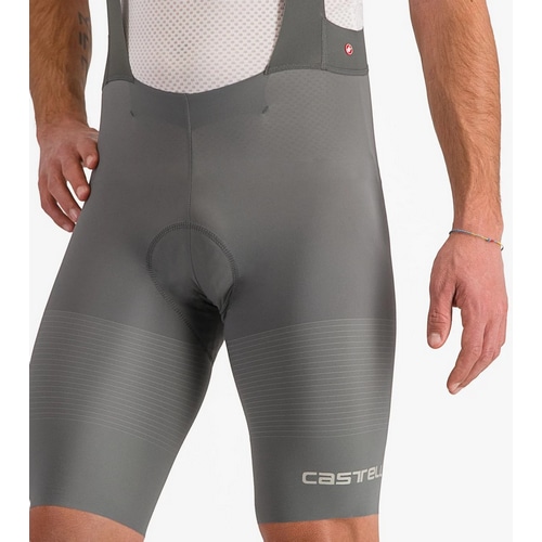 CASTELLI ( カステリ ) ビブショーツ PREMIO BLACK BIBSHORT ( プレミオ ブラック ビブショーツ )  ガンメタルグレー/クレイ L