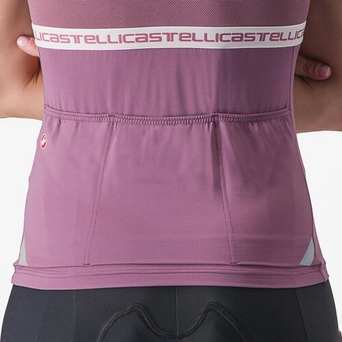 CASTELLI ( カステリ ) Tシャツ・カジュアルウェア BAVETTE TOP ( バヴェット トップ ) ディープパープル/アイボリー XL レディース