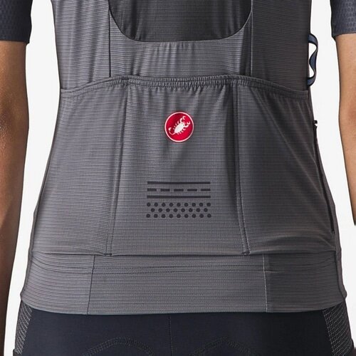 CASTELLI ( カステリ ) 半袖ジャージ UNLIMITED PRO W JERSEY ( アンリミテッド プロ ウィメンズ ジャージ ) ダークグレー XS レディース