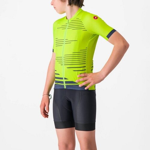 CASTELLI ( �J�X�e�� ) �����W���[�W AERO KID JERSEY ( �G�A�� �L�b�Y �W���[�W ) �G���N�g���b�N���C��/�x���W�����u���[ 6A