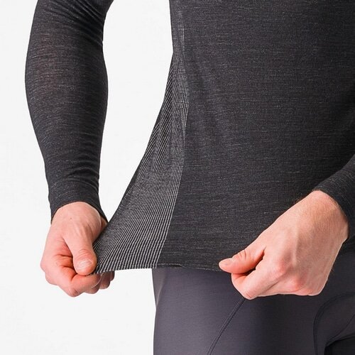 CASTELLI ( カステリ ) 長袖インナー MERINO SEAMLESS BASELAYER ( メリノ シームレス ベースレイヤー ) 010 ブラック S/M