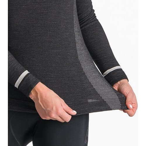 CASTELLI ( カステリ ) 長袖インナー MERINO SEAMLESS W BASELAYER ( メリノ シームレス ウィメンズ ベースレイヤー ) 010 ブラック S/M レディース