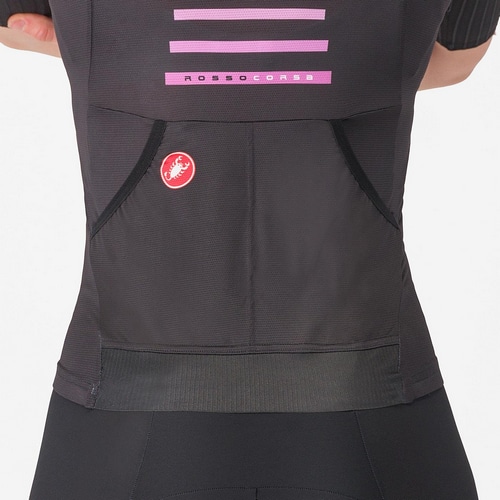 CASTELLI ( カステリ ) 半袖ジャージ FREE SPEED 3 W RACE TOP ( フリー スピード 3 ウィメンズ レーストップ ) ブラック XS レディース
