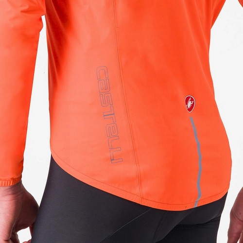 CASTELLI ( カステリ ) レインウェア EMERGENCY 3 RAIN JACKET ( エマージェンシー 3 レインジャケット ) 034 ブリリアント オレンジ M