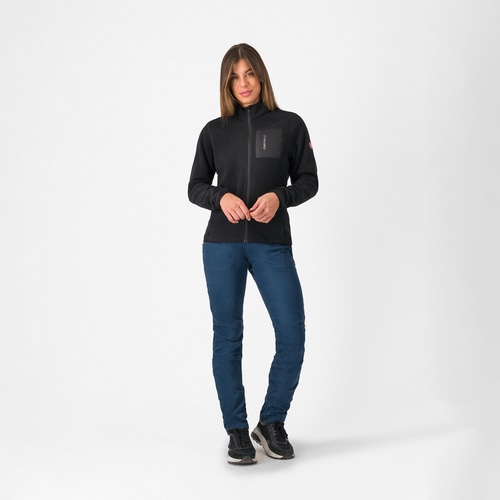 CASTELLI ( �J�X�e�� ) �W���P�b�g CLASSICO W FLEECE JACKET ( �N���V�R �E�B�����Y �t���[�X �W���P�b�g ) �u���b�N S ���f�B�[�X