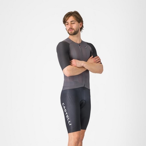 CASTELLI ( �J�X�e�� ) �r�u�V���[�c FREE AERO RACE S KIT BIBSHORT ( �t���[ �G�A�� ���[�X S �L�b�g �r�u�V���[�c ) �u���b�N/�z���C�g L