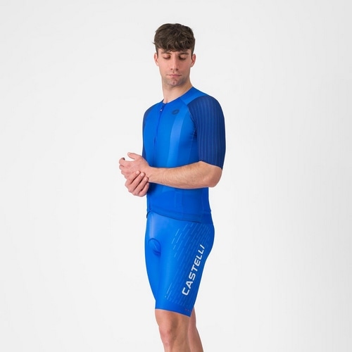 CASTELLI ( �J�X�e�� ) �r�u�V���[�c FREE AERO RACE S KIT BIBSHORT ( �t���[ �G�A�� ���[�X S �L�b�g �r�u�V���[�c ) �A�Y�[���C�^���A/�V���o�[�O���[ M