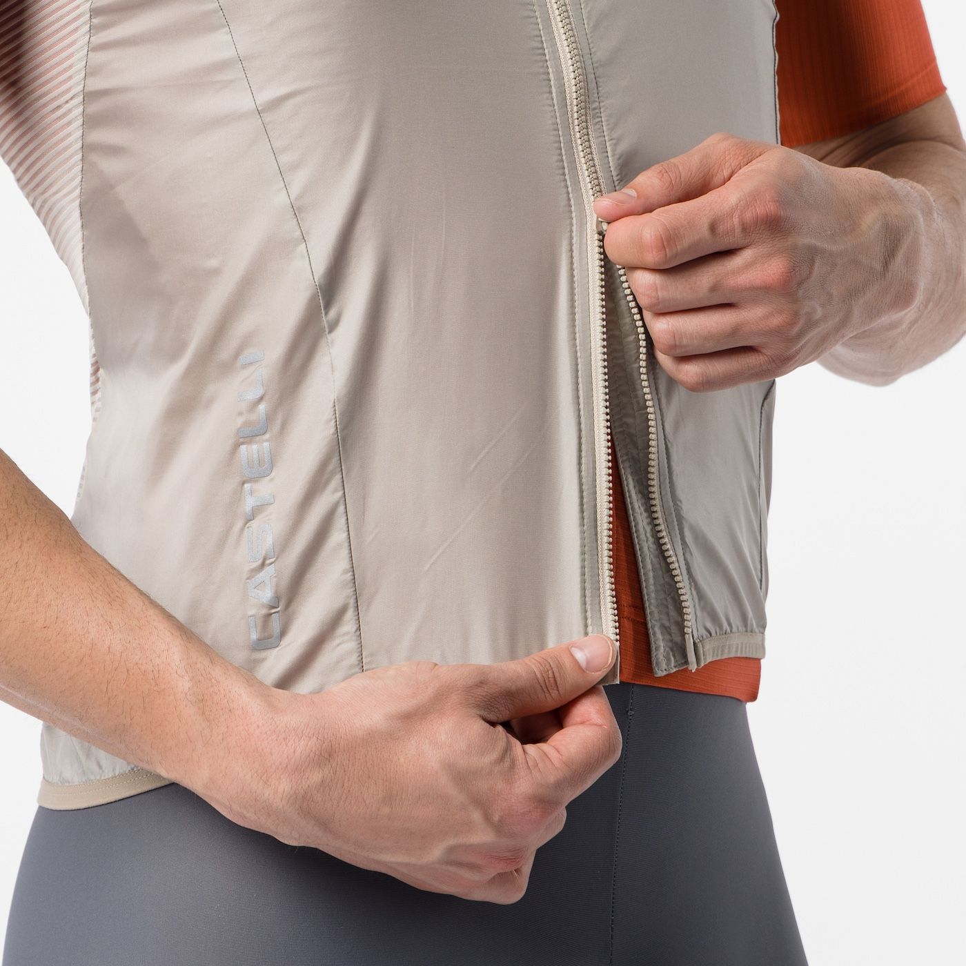 CASTELLI ( カステリ ) ベスト・ジレ ARIA 2 VEST ( アリア 2 ベスト ) クレイ L