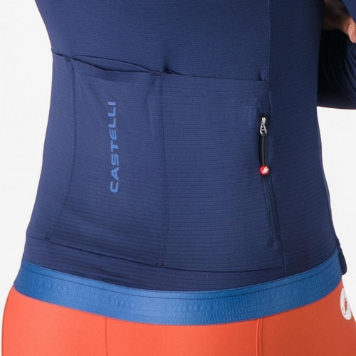 CASTELLI ( �J�X�e�� ) �����W���[�W ESPRESSO 2 W LONG SLEEVE JERSEY ( �G�X�v���b�\ 2 �E�B�����Y �����O�X���[�u�W���[�W ) �x���W�����u���[ S ���f�B�[�X