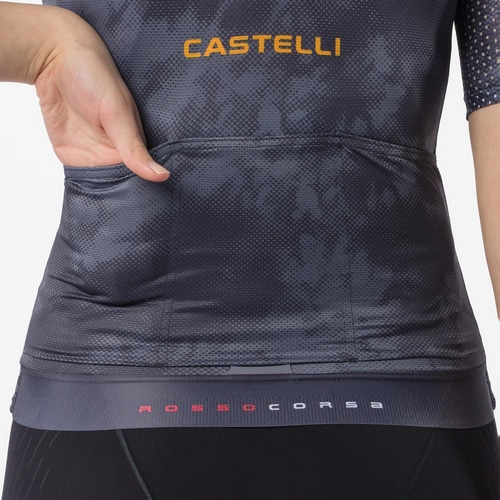 CASTELLI ( カステリ ) 半袖ジャージ AERO RACE 8S W JERSEY ( エアロ レース 8S ウィメンズ ジャージ ) ダークグレー S レディース