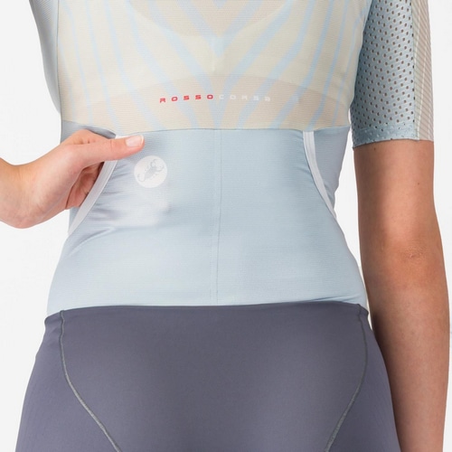 CASTELLI ( カステリ ) トライスーツ FREE SANREMO 3 W SUIT SHORT SLEEVE ( フリー サンレモ 3 ウィメンズ スーツ ショートスリーブ ) ウィンタースカイ/シルバームーン-スモーキーグレー S レディース