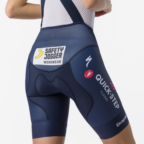 CASTELLI ( カステリ ) ビブショーツ COMPETIZIONE 2 W DT BIBSHORT ( コンペティツィオーネ 2 ウィメンズ ドロップテール ビブショーツ ) ベルジャンブルー XS レディース