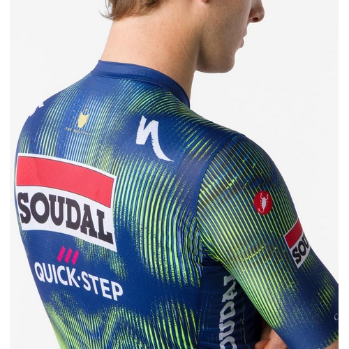 CASTELLI ( カステリ ) 半袖ジャージ COMPETIZIONE 4 JERSEY ( コンペティツィオーネ 4 ジャージ ) ブルー/エレクトリックライム S