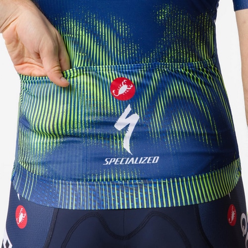 CASTELLI ( �J�X�e�� ) �x�X�g�E�W�� PRO WIND VEST ( �v�� �E�B���h �x�X�g ) �u���[/�G���N�g���b�N���C�� XS