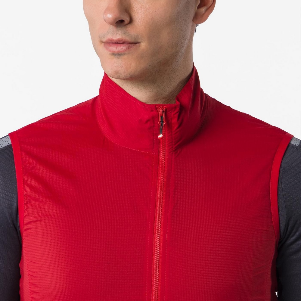 CASTELLI ( カステリ ) ベスト・ジレ TRANSITION AIR VEST ( トランジション エア ベスト ) リッチレッド M