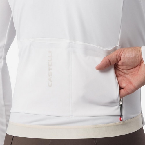CASTELLI ( カステリ ) 長袖ジャージ ESPRESSO THERMAL 2 JERSEY ( エスプレッソ サーマル 2 ジャージ ) アイボリー S