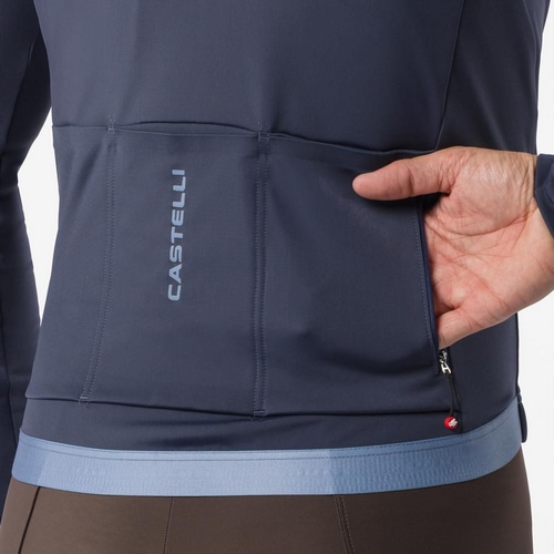 CASTELLI ( カステリ ) 長袖ジャージ ESPRESSO THERMAL 2 JERSEY ( エスプレッソ サーマル 2 ジャージ ) トワイライトブルー M