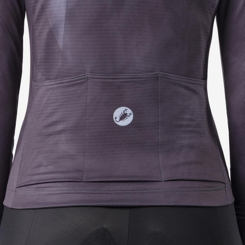 CASTELLI ( カステリ ) 長袖ジャージ PRISMATIC THERMAL LS JERSEY ( プリズマティック サーマル ロングスリーブジャージ ) スモーキーグレー S レディース