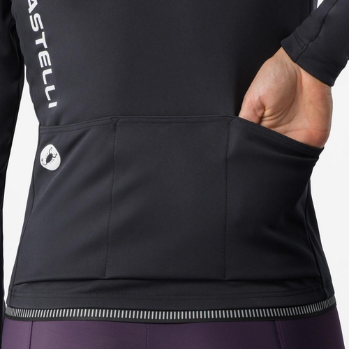 CASTELLI ( カステリ ) ジャケット ESPRESSO 2 W JACKET ( エスプレッソ 2 ウィメンズ ジャケット ) ブラック XS レディース