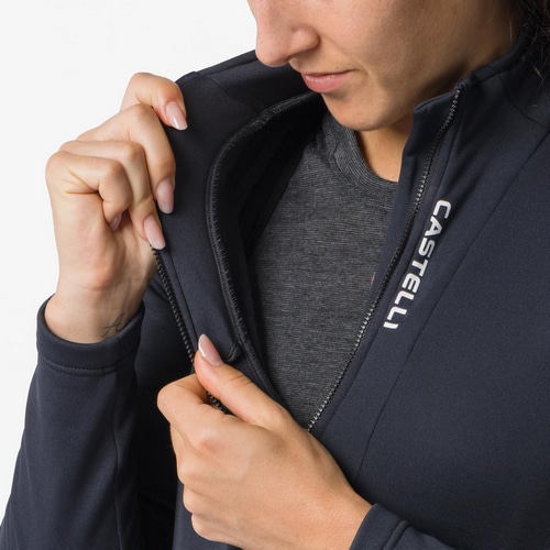CASTELLI ( カステリ ) 長袖ジャージ SINERGIA 3 JERSEY FZ ( シネルジア 3 ジャージ FZ ) ブラック S レディース