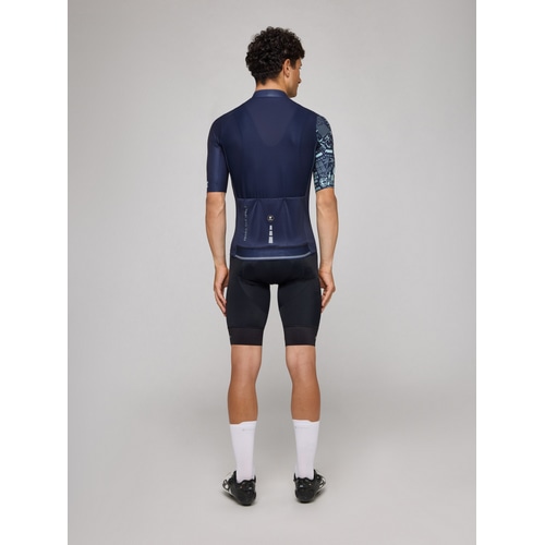 PISSEI ( ピセイ ) 半袖ジャージ PRIME SHORT SLEEVE JERSEY ( プライム ショートスリーブジャージ ) ブルー/レタリング L