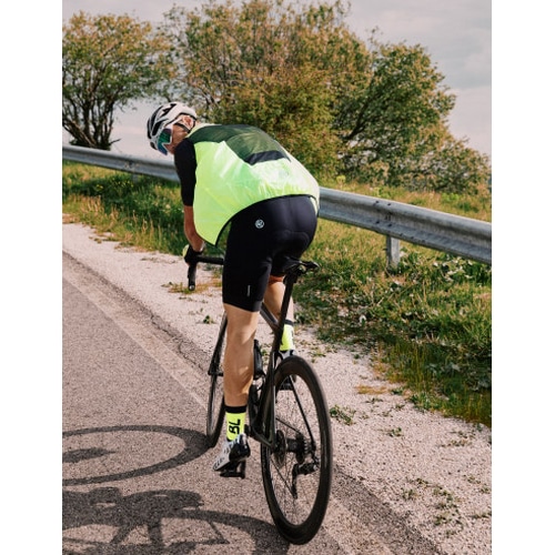 BICYCLELINE ( バイシクルライン ) ベスト・ジレ STELVIO WINDPROOF VEST ( ステルビオ ウィンドプルーフベスト ) フルオイエロー S