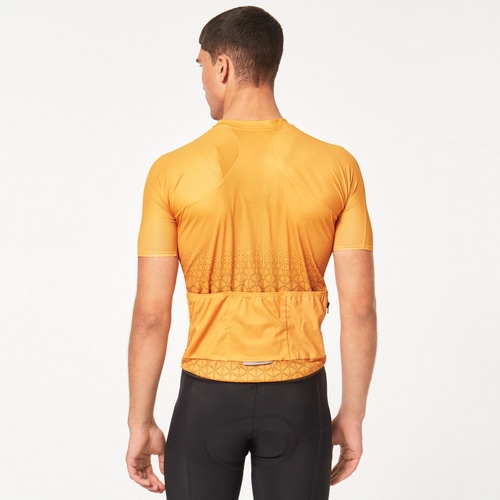 OAKLEY ( オークリー ) 半袖ジャージ ENDURANCE PKBLEE JERSEY ( エンデュランス パッカブル ジャージ ) アンバー イエロー S