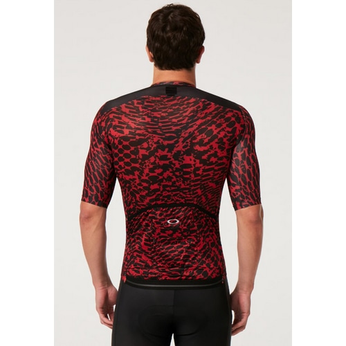 SKINS 半袖サイクルジャージ上下セット S グレー/レッド ヘザー長袖