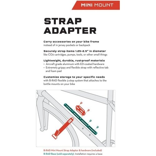 WOLFTOOTH ( �E���t�g�D�[�X ) �{�g���P�[�W�{���g�E�p�[�c B-RAD ACCESORY MINI STRAP MOUNT ( B-RAD �A�N�Z�T���[ �~�j�X�g���b�v�}�E���g )